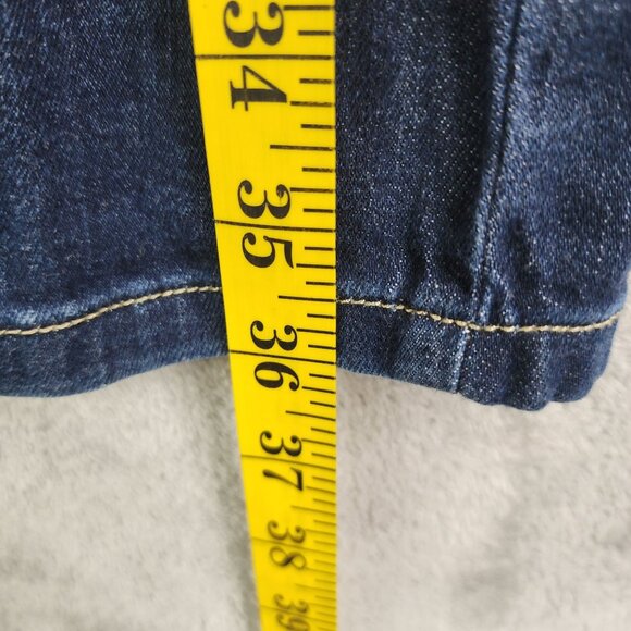 Womens Tommy Hilfiger Slim Straight Denim Blue Jeans Cotton Blend Hi Rise 16 - Picture 10 of 11